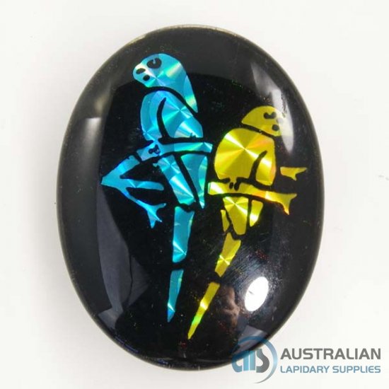 FREE73 40x30 Crystal Top Cabochon Galah - Click Image to Close