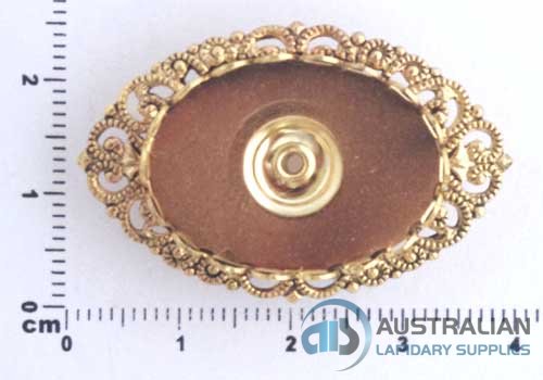 9BR 25x18 Lace-edge BROOCH