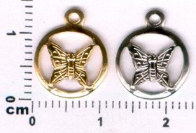 367P SMALL BUTTERFLY CHARM PENDANT