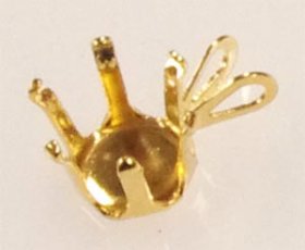 SSP8 G.F. GOLD FILLED 8MM 6-CLAW SNAP-TITE PENDANT